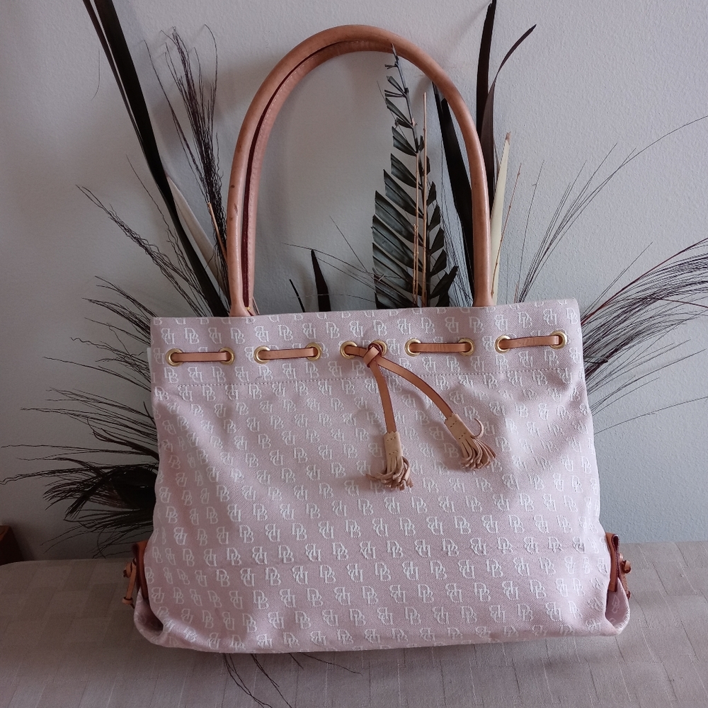Dooney & Bourke Monogram Tassel Tote